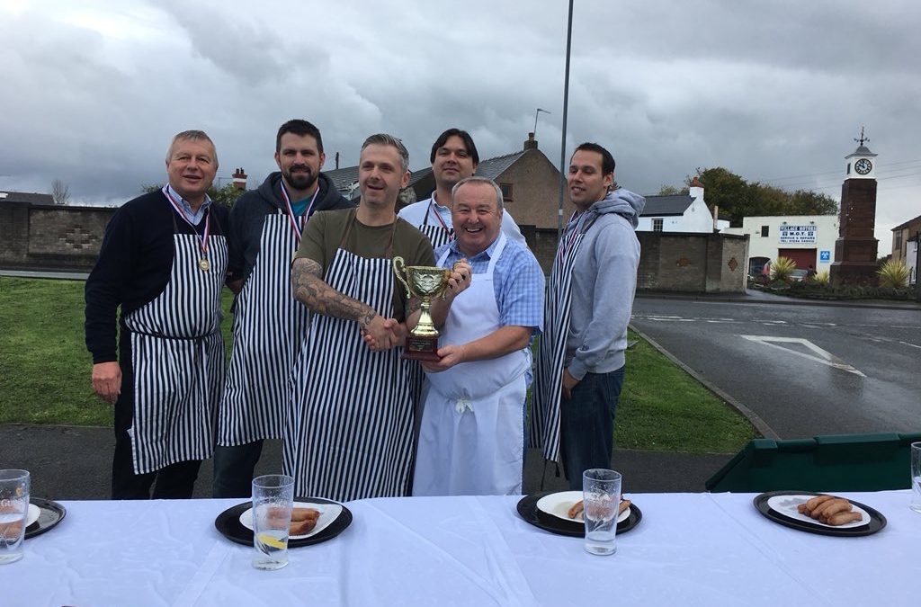 Vaughans Family Butchers runs sausage eating competition for UK Sausage Week