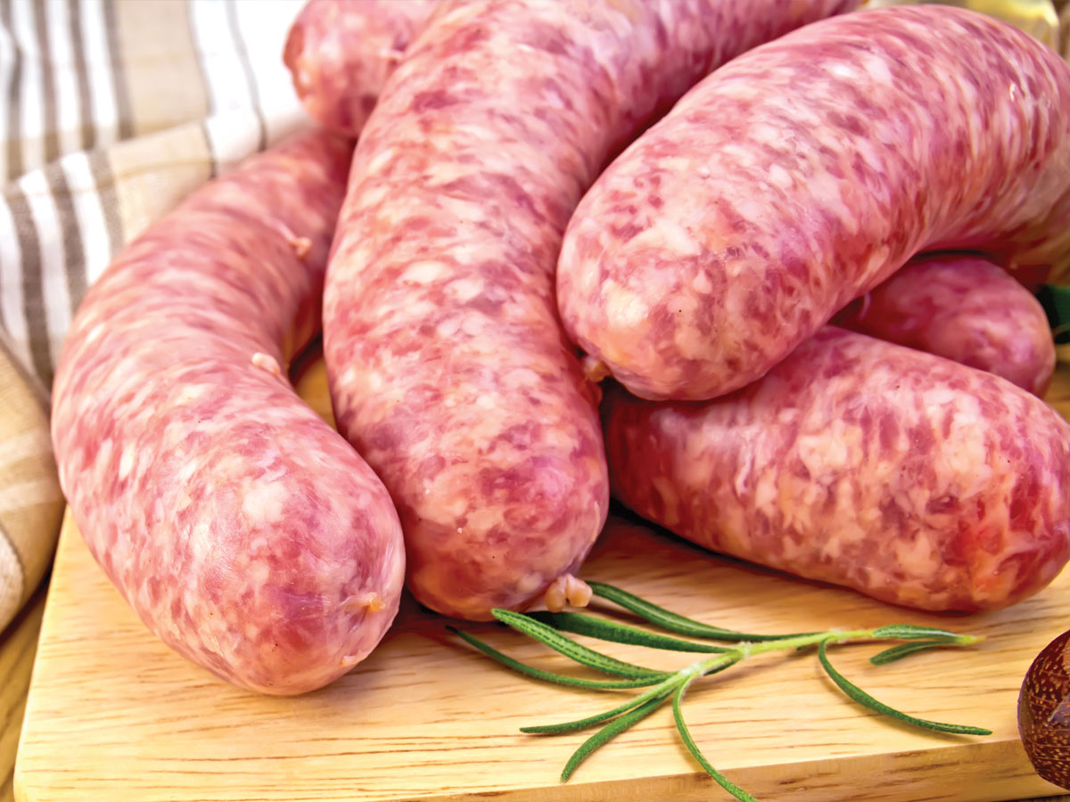Uncooked sausage image