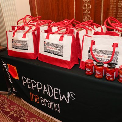 Goodie bags were distributed by Peppadew.