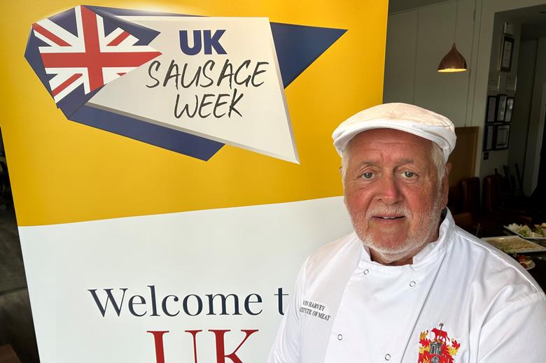 A home economist prepares sausage products for tasting as part of the UKSW judging process.