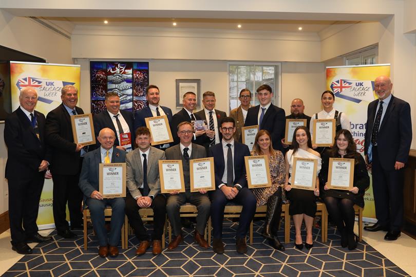 A home economist prepares sausage products for tasting as part of the UKSW judging process.